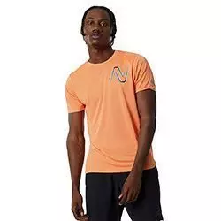 T-shirt Impact Run SS vibrant orange heather